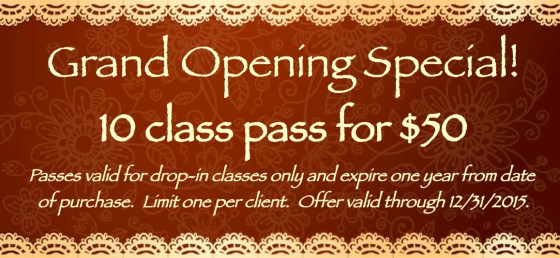 Grand Opening Special banner