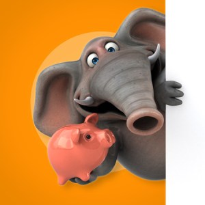 63442674 - fun elephant - 3d illustration